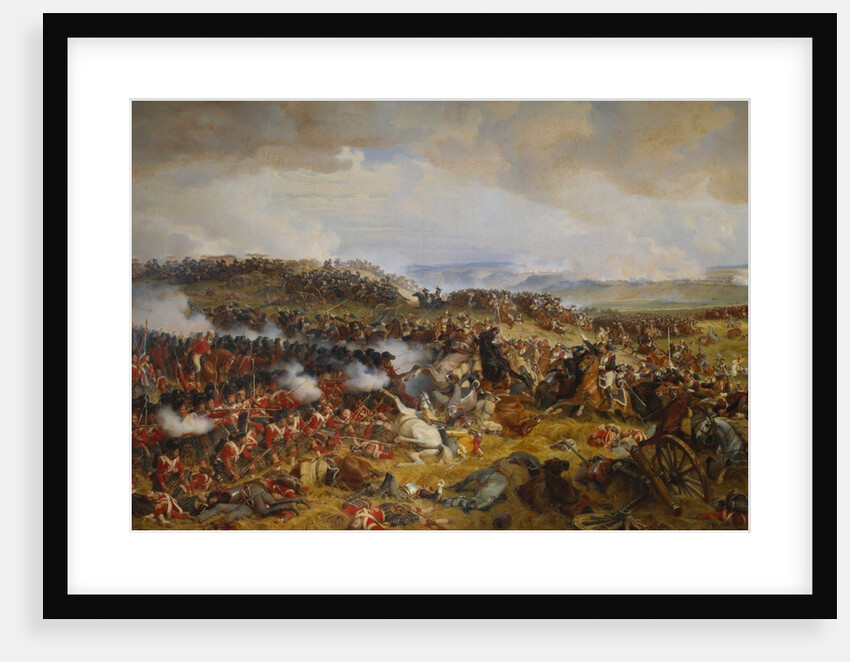 The Battle of Waterloo by Felix Henri Emmanuel Philippoteaux