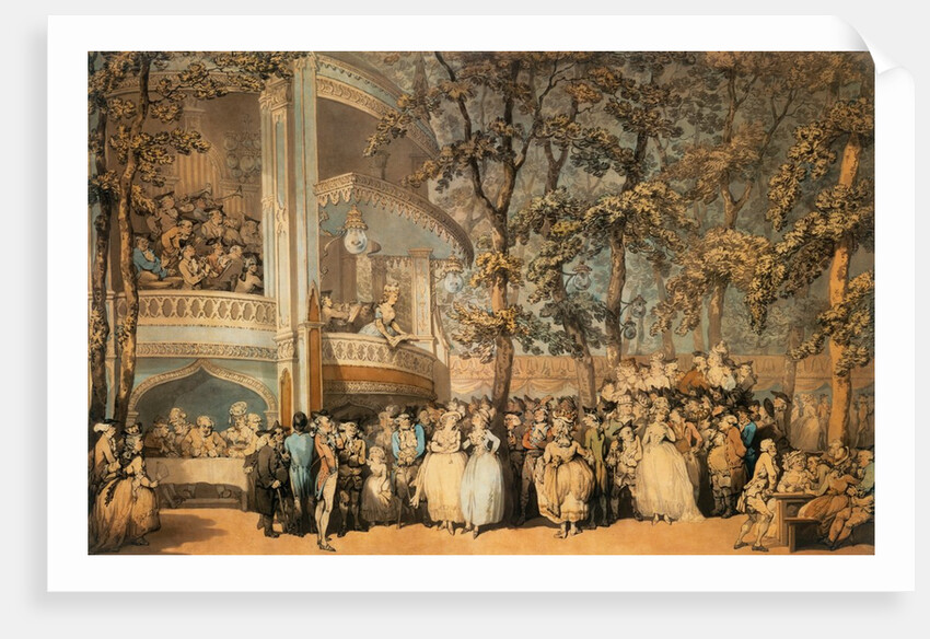 Vauxhall Gardens by Thomas Rowlandson