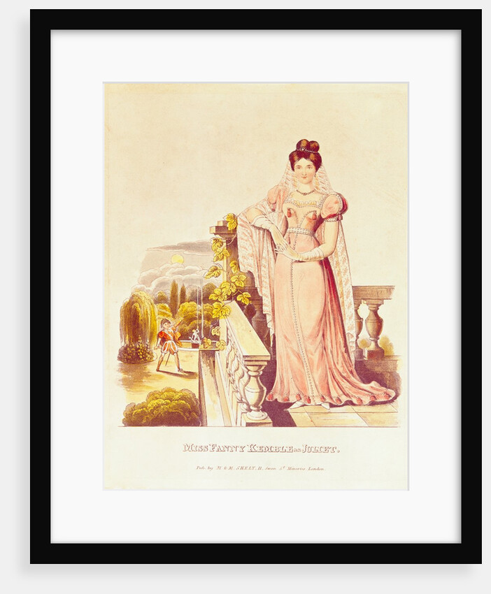 Miss Fanny Kemble as Juliet from William Shakespeare`s Romeo and Juliet. London, England, mid-19th century by Anonymous