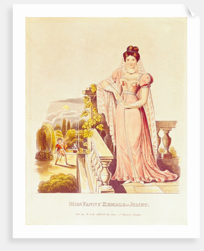 Miss Fanny Kemble as Juliet from William Shakespeare`s Romeo and Juliet. London, England, mid-19th century by Anonymous