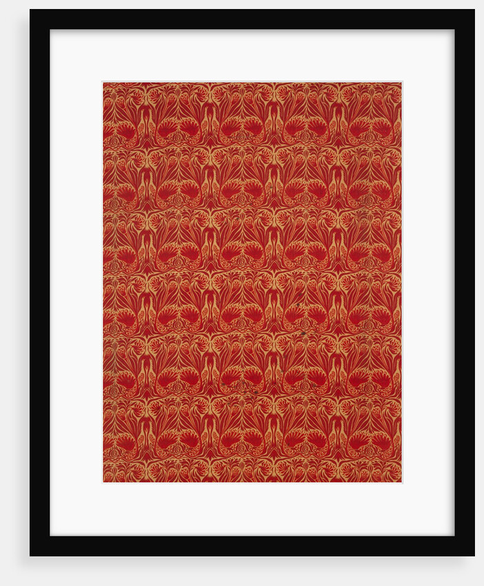 Peacock furnishing fabric by Arthur Heygate Mackmurdo