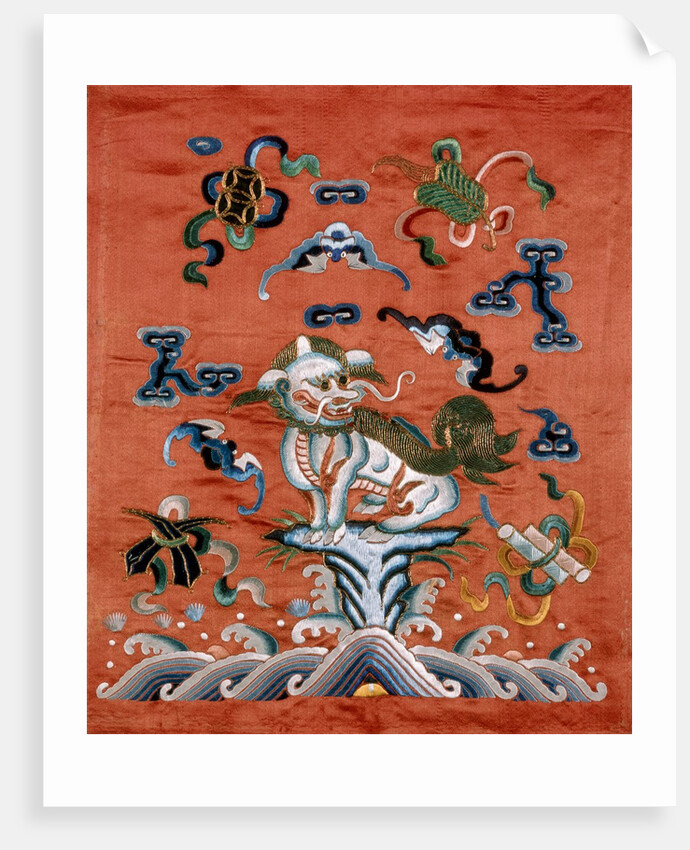 Lion depicted on a Rank Badge. China, 18th-19th century by Unknown