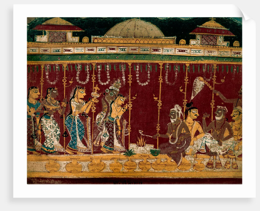 Marriage of Krishna's Parents. India, 1525 by Unknown