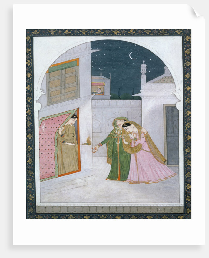 The Timid Girl. Punjab Hills, India, early 19th century by Unknown
