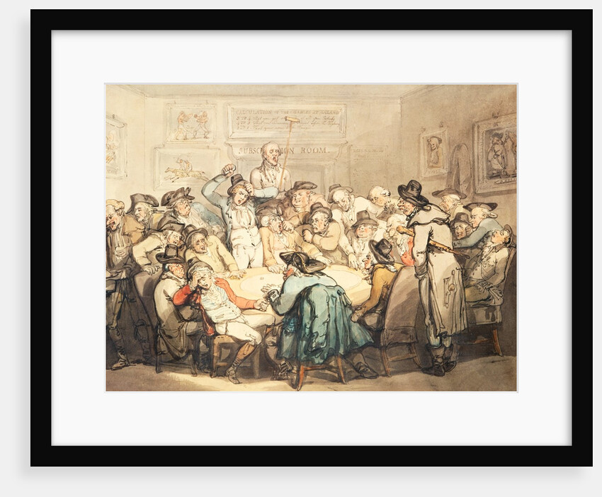 The Hazard Room by Thomas Rowlandson
