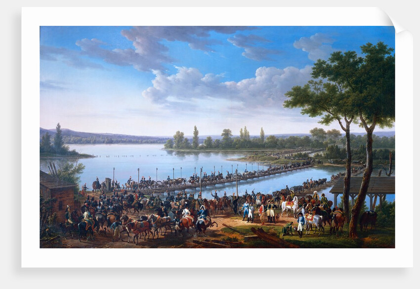 Passage of the Danube by Napoleon before the Battle Wagram by Jacques Francois Joseph Swebach