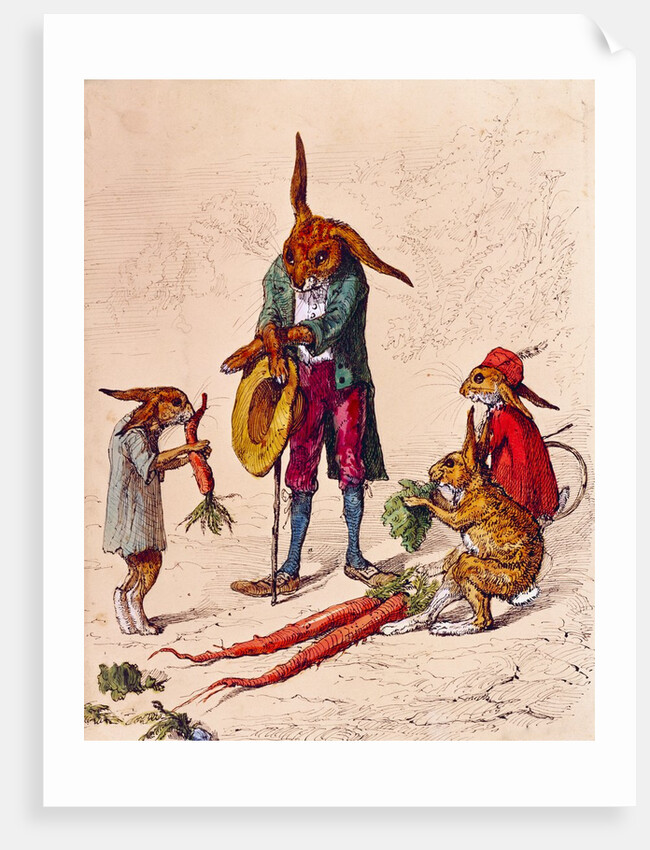 Grace Before Meat, an illustration by Ernest Griset. England, 19th century by Ernest Griset