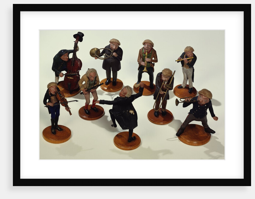 Eight Musicians and a Conductor. Germany, late 18th century by Unknown