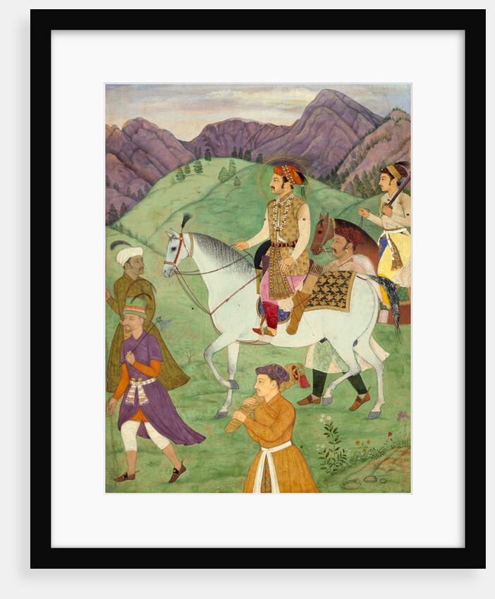 The Mughal Emperor Shah Jahan and one of his sons by Manohar