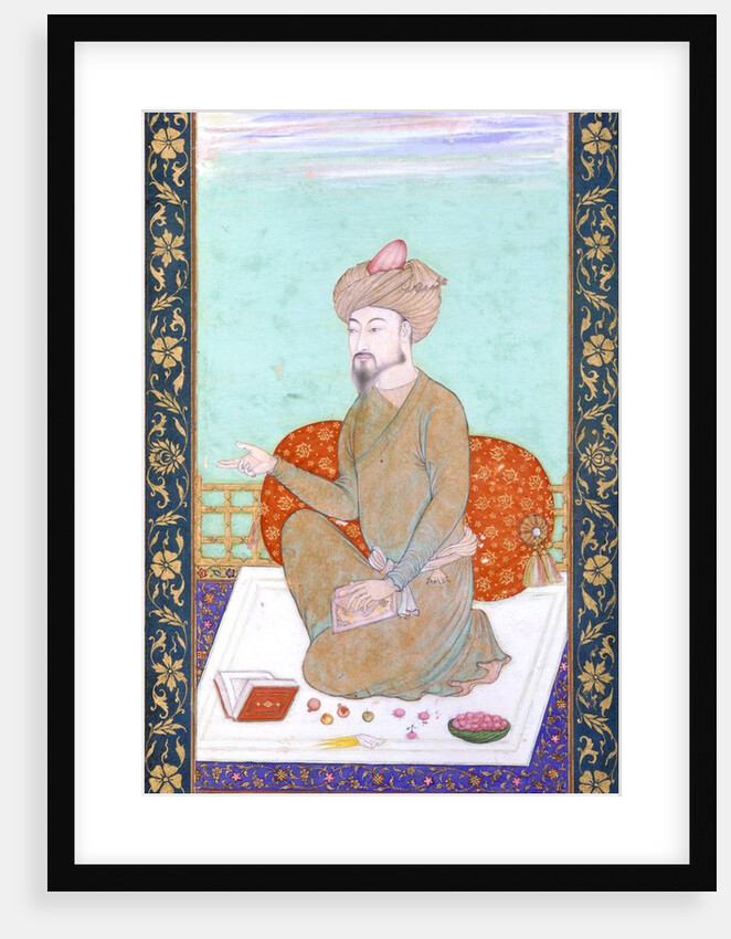 Portrait of Mughal Emperor Zahir ud-Din Mohammad, known as Babur. India, 17th century by Anonymous