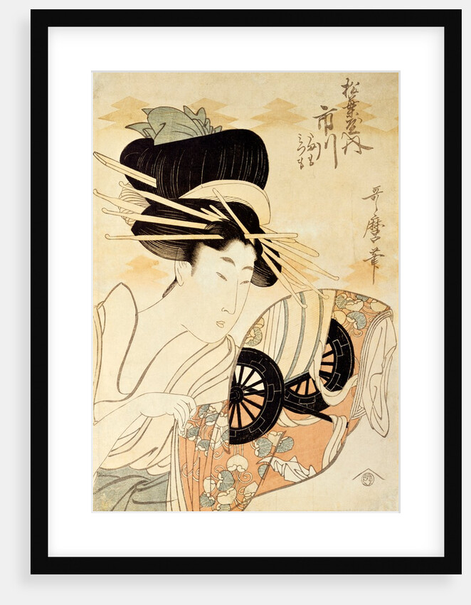 The Courtesan Ichikawa of The Matsubaya by Kitagawa Utamaro
