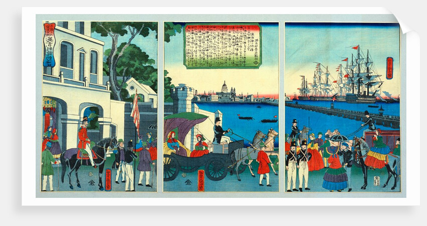The Port of London, England. Japan, 19th century by Unknown