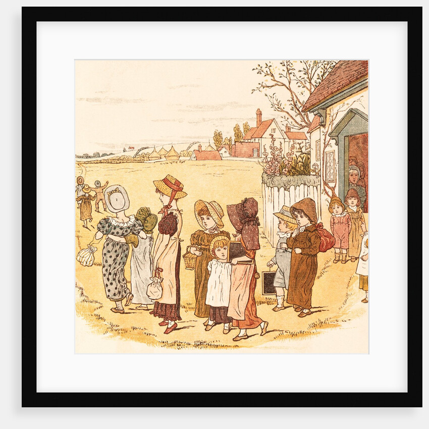 School is Over by Kate Greenaway