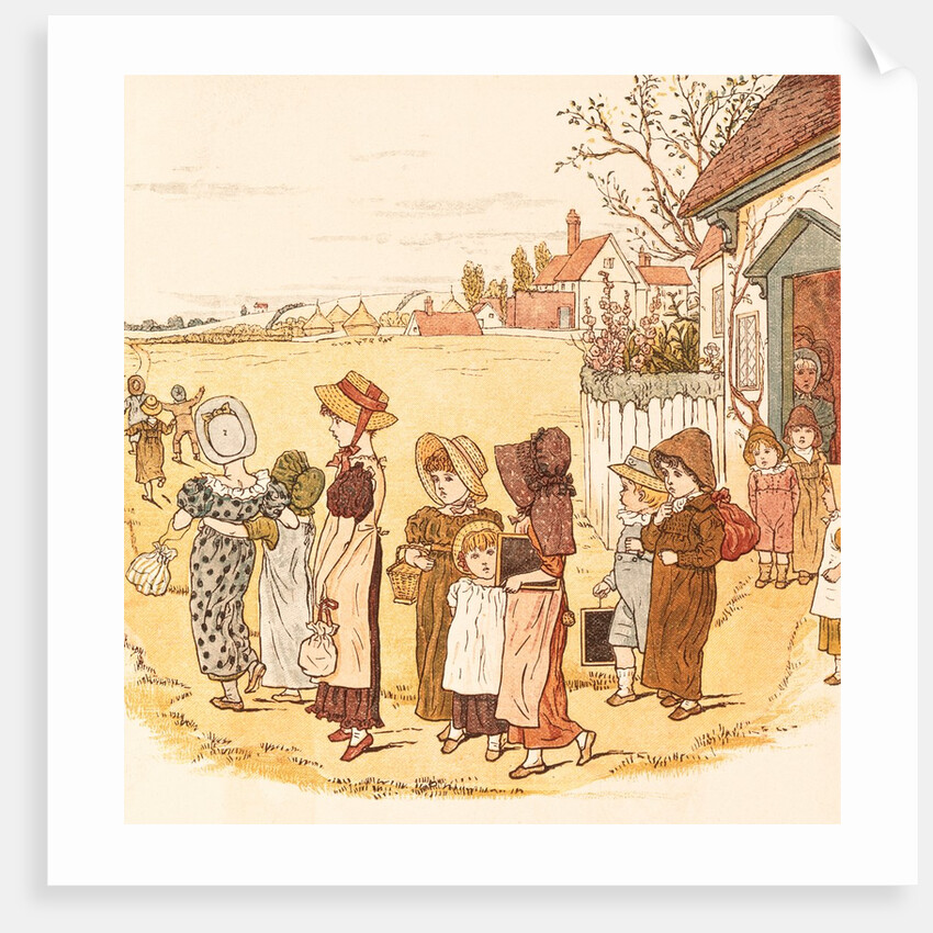 School is Over by Kate Greenaway