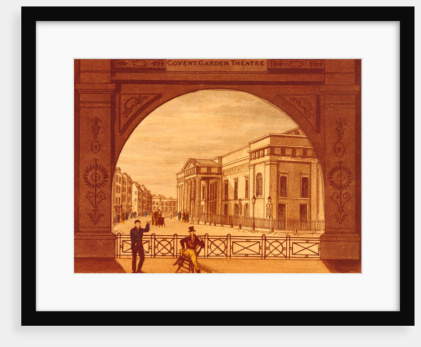 The Exterior of Covent Garden Theatre. England, 19th century by Anonymous