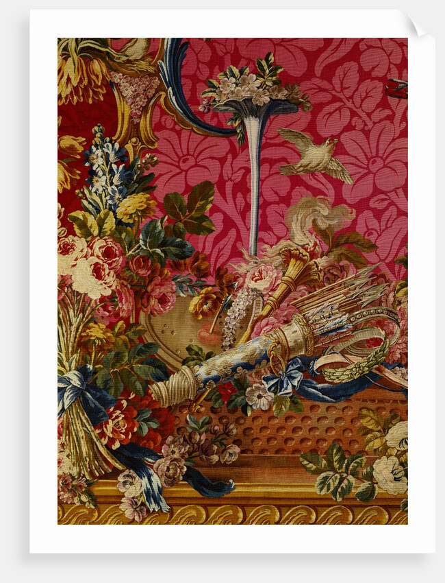 The love trophy, detail from the tapestry at Osterley Park House. London, England, 18th century by Unknown