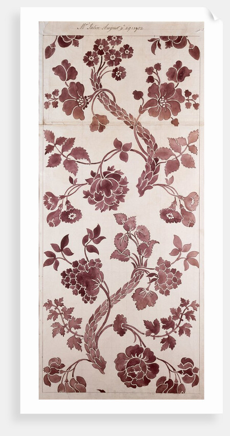 Design for a silk damask by Anna Maria Garthwaite