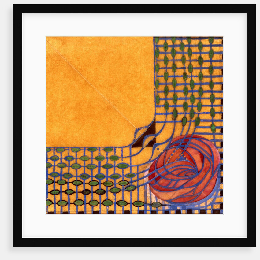 Design for a printed textile by Charles Rennie Mackintosh