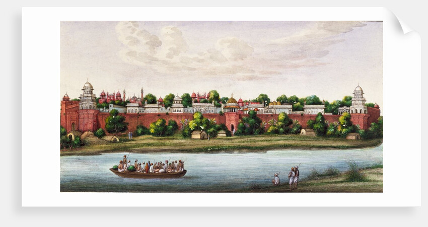 Royal Palaces in the Red Fort, Delhi Company School by Unknown
