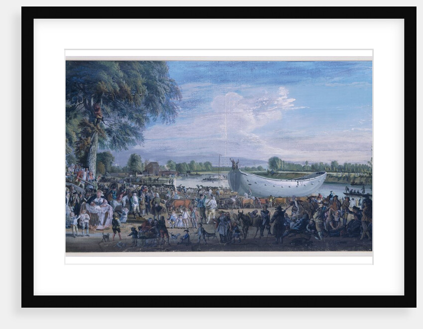Chinese Junk On Its Way To Virginia Water, attributed to Paul Sandby. Gouache. England, c.1753 by Paul Sandby