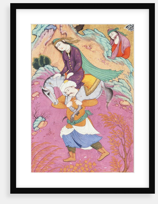 Farhad Carries Shirin by Ganjavi Nizami
