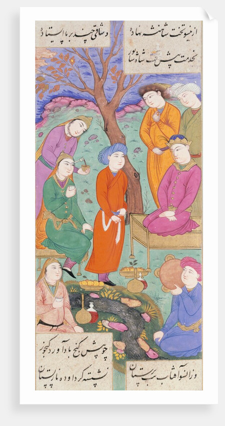 Shirin Takes Khusraw's Mother to Court by Ganjavi Nizami