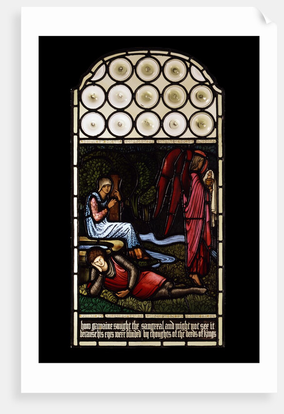 Gawaine cannot see The Holy Grail by Edward Coley Burne-Jones
