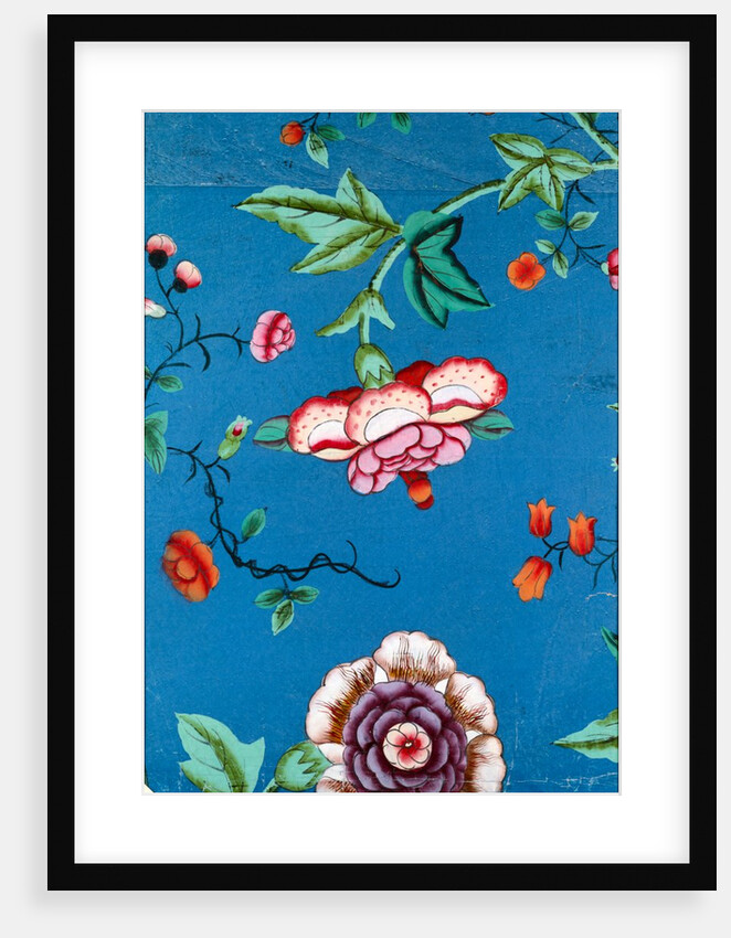 Floral wallpaper, detail by unknown