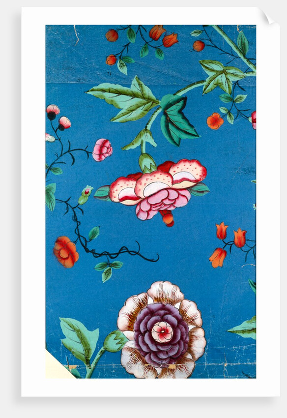 Floral wallpaper, detail by unknown