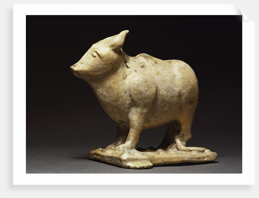 Bull figure. Ar-Raqqah, Syria, 12th-13th century by Anonymous