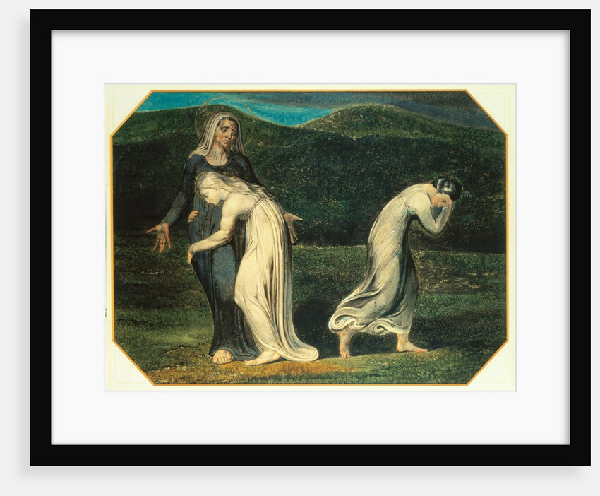 Naomi entreating Ruth and Orpah to return to the Land of Moab by William Blake