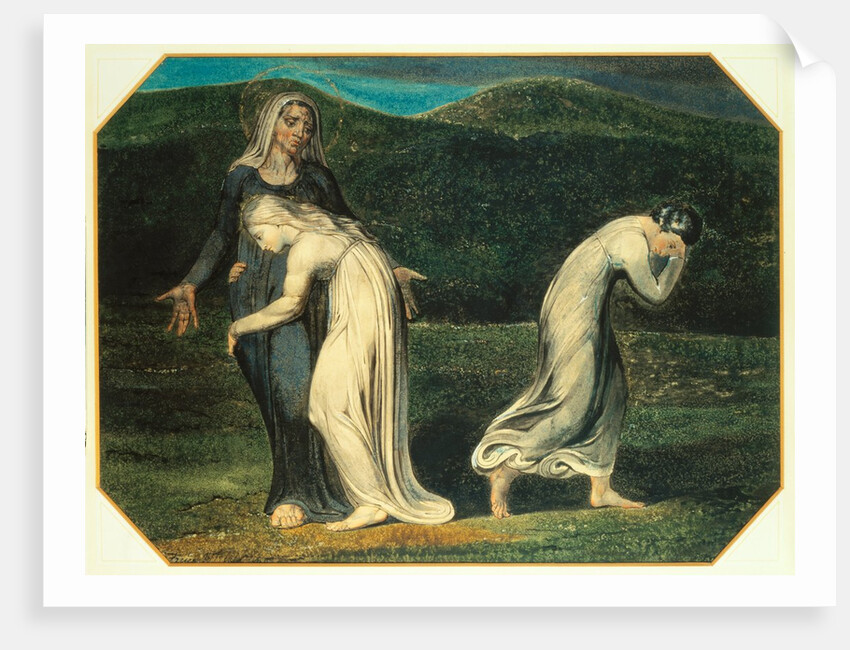 Naomi entreating Ruth and Orpah to return to the Land of Moab by William Blake