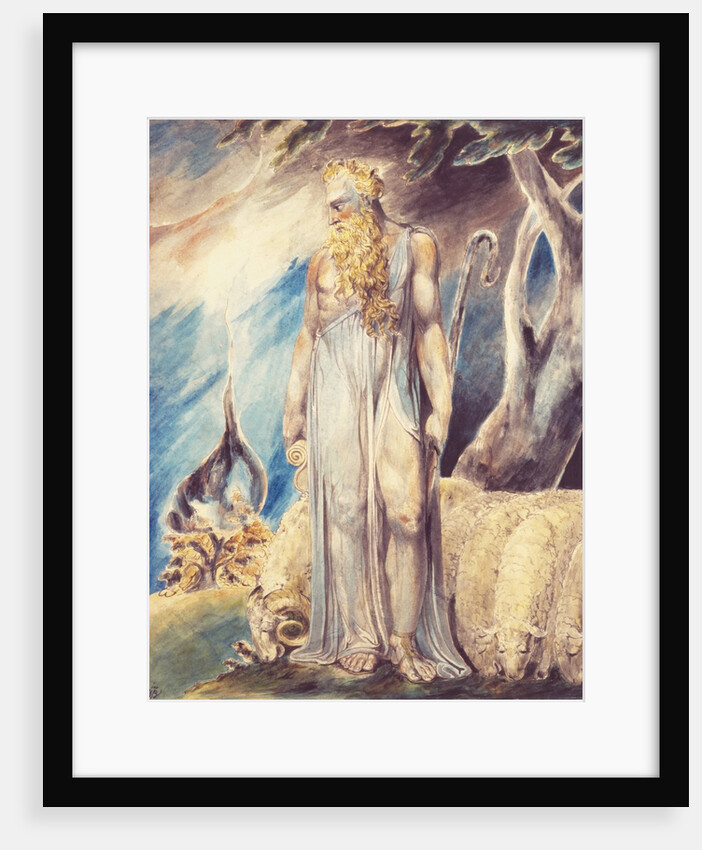 Moses and the burning bush by William Blake