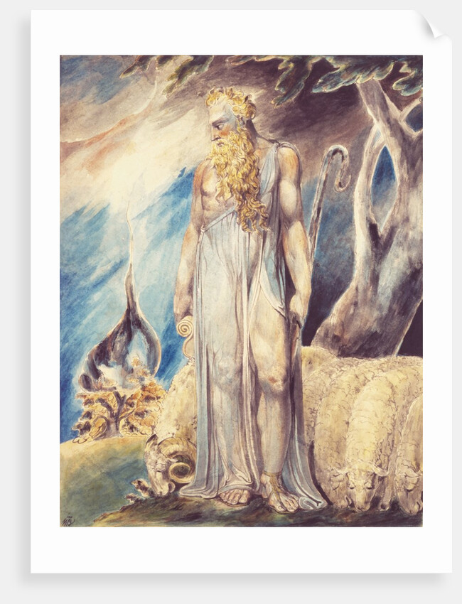 Moses and the burning bush by William Blake