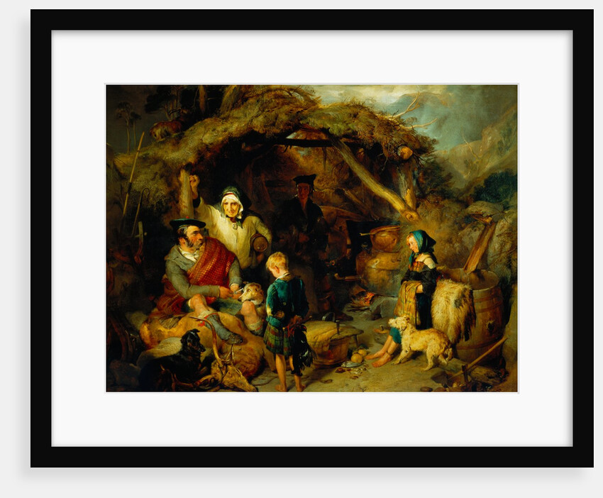 The Illicit Highland Whisky Still by Edwin Henry Landseer