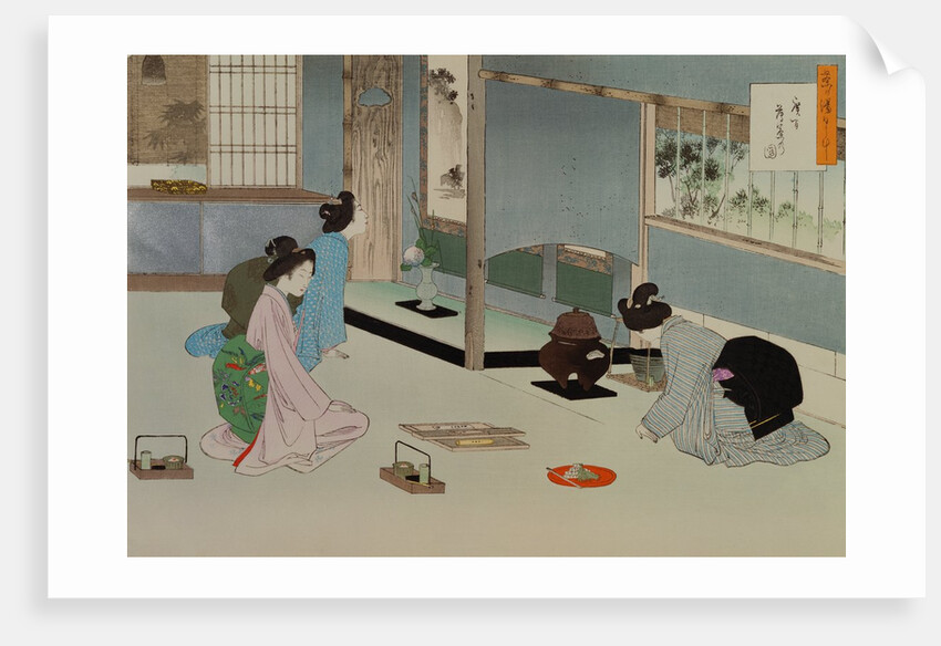 Tea Ceremony by Mizuno Toshikata