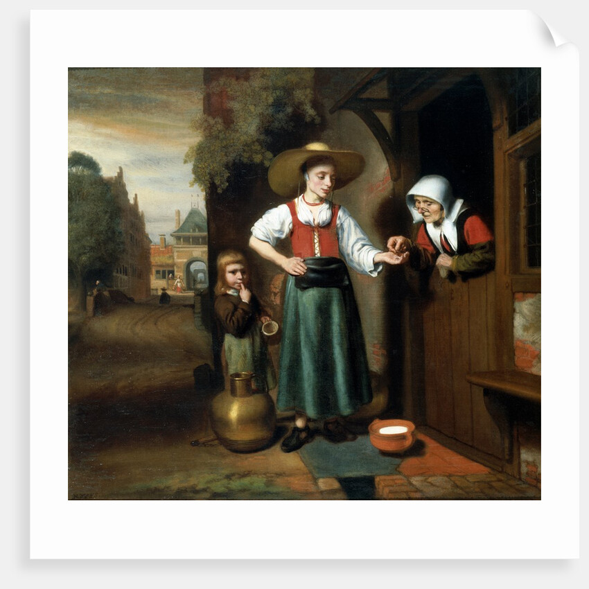 The Milkwoman by Nicolaes Maes