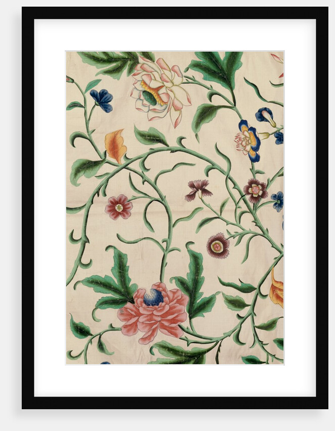 Panel with flowers, blossoms and foliage by Anonymous