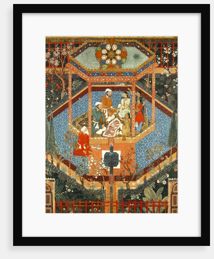 Hamsa's son Rustum with his mistress Mihr Afruz. India, mid-16th century by Unknown