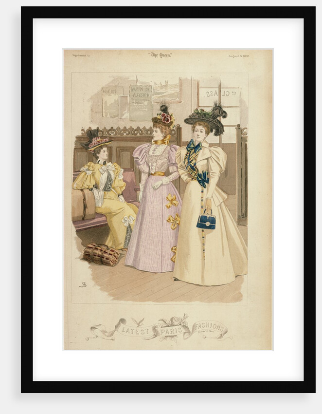 Latest Paris Fashions, Travelling, from The Queen. Paris, France, 1895 by Anonymous
