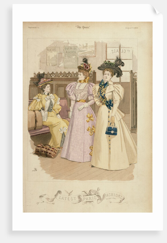 Latest Paris Fashions, Travelling, from The Queen. Paris, France, 1895 by Anonymous