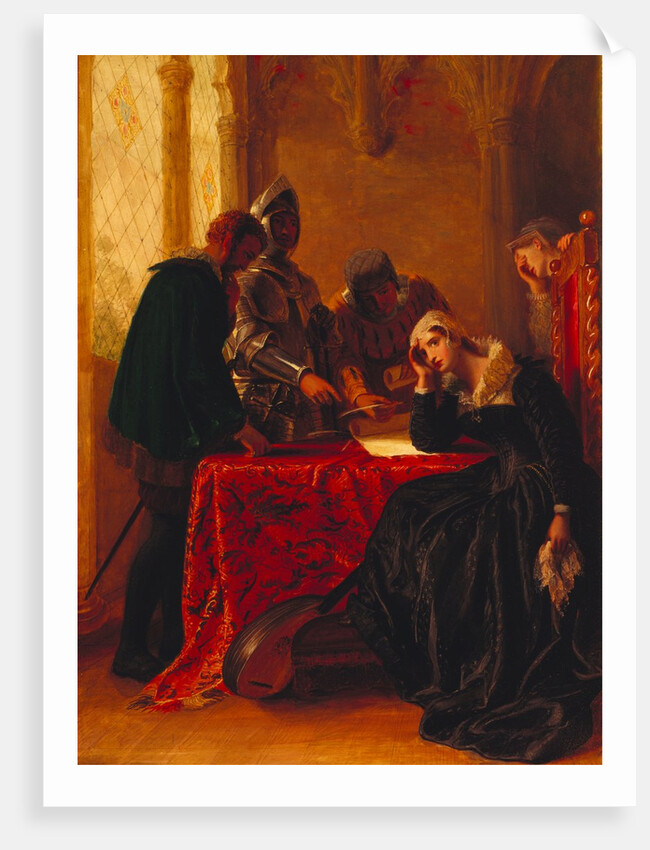 Mary Queen of Scots at Loch Leven Castle by Joseph Severn