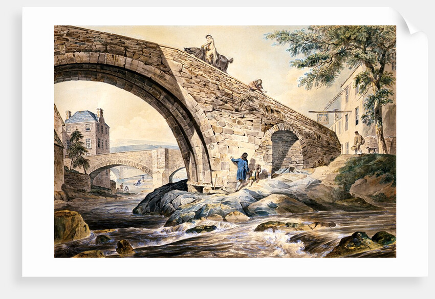 View of the Bridges at Hawick by Charles Catton