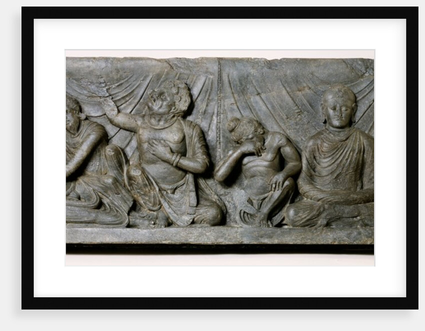 Scene at the death of the Buddha (Parinirvana) by Unknown