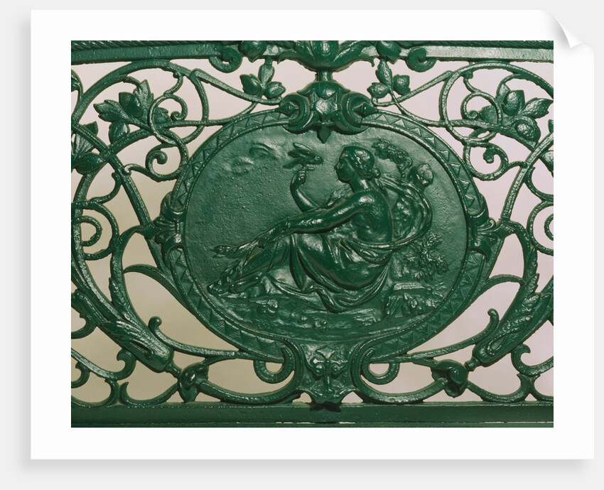 Bench, detail. England, late 19th century by Unknown