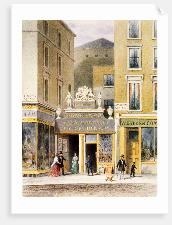 Cranbourne Street - Entrance to Burford's Panorama by T. H. Shepherd