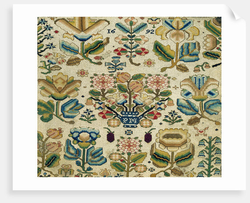 Embroidered box by Parnell Mackett