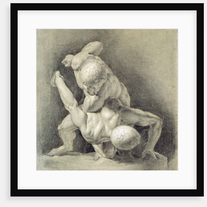 Study of the cast of The Pancastinae or Wrestlers by William Mulready