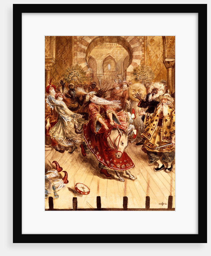 Pantomime at the Crystal Palace with H.Cole & Capt. Fowke by Edward John Poynter