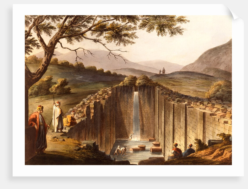 Fountain of The Siloe from Palestine by Luigi Mayer